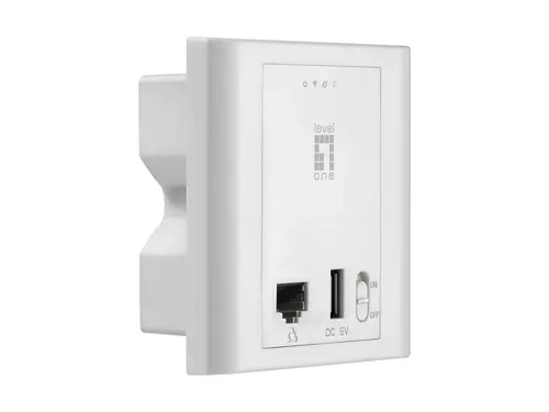Punto De Acceso Interior Wifi Level One Wap-6221 300N Poe Para Montaje En Pared Caja 86Mmx86Mm Puerto Usb Carga