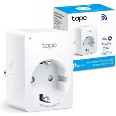 TP-Link Tapo P110 Mini Enchufe Inteligente Wi-Fi con Temporizador y Control por Voz