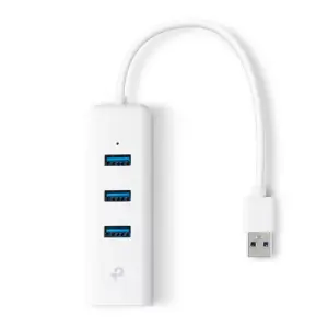TP-LINK UE330 Adaptador USB 3.0 a Ethernet Gigabit con Hub de 3 Puertos