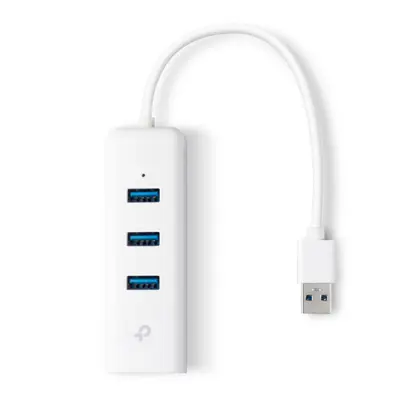 TP-LINK UE330 Adaptador USB 3.0 a Ethernet Gigabit con Hub de 3 Puertos