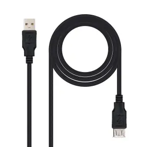 Nanocable Cable Prolongador USB-A 2.0 Macho a Hembra 3m