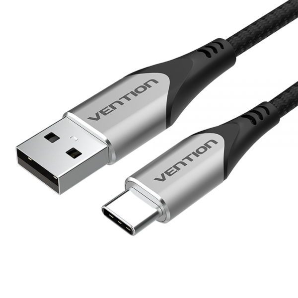 Vention Cable Usb-A Macho A Usb-C Macho 3A 60W 480Mbps - 1M - Color Gris