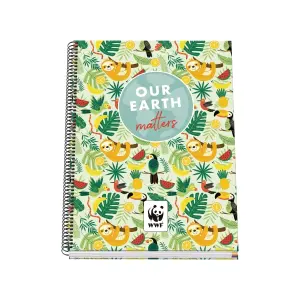 Dohe Cuaderno Espiral A4 100 Hojas Microperforadas Cuadricula 5mm Tapa Dura