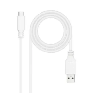 Nanocable Cable USB-C Macho a USB-A Macho 0.50m Blanco 3A