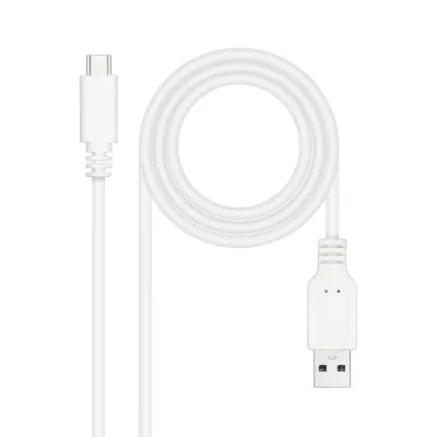 Nanocable Cable USB-C Macho a USB-A Macho 0.50m Blanco 3A