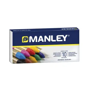 Manley Ceras 60mm Colores Surtidos Estuche 10 Unidades