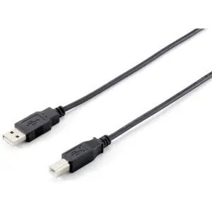 CABLE USB-A 2.0 A USB-B EQUIP 128861 3M COLOR NEGRO