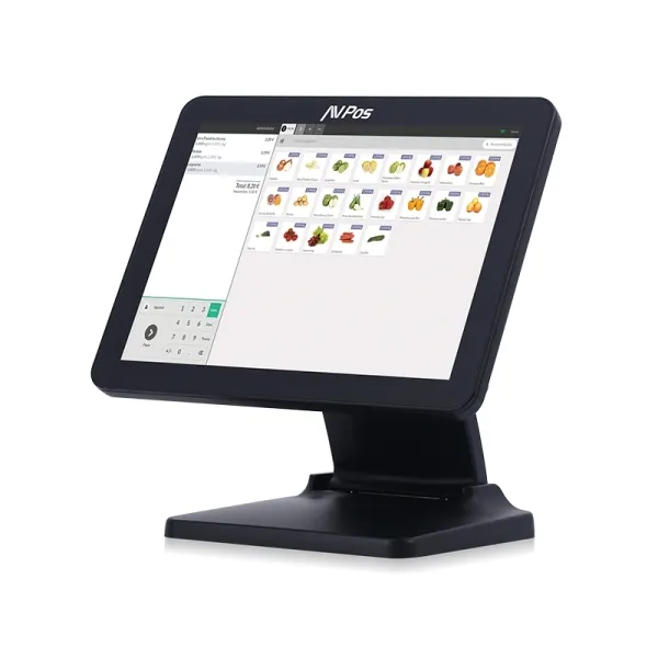 AVPos TPV K5000 Flex 15" Táctil - Intel i5 - 8GB RAM - 128GB SSD - HDMI, VGA, WIFI, LAN - Negro