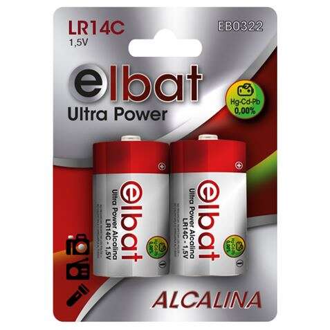 Elbat Pack De 2 Pilas Alcalinas Lr14C