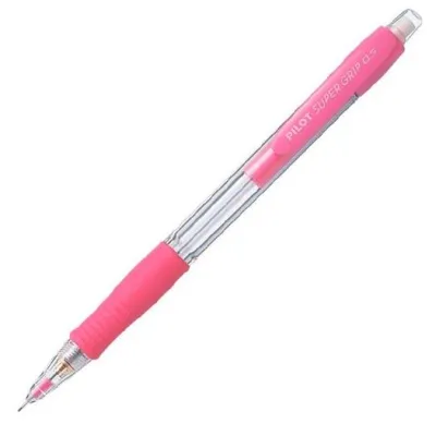 Pilot Portaminas SuperGrip H185 - Trazo 0.5mm - Mina HB - Cuerpo Rosa