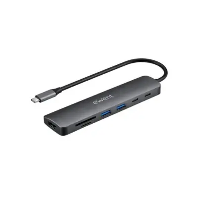 Ewent Docking Multipuerto USB-C 7 en 1 con HDMI 4K