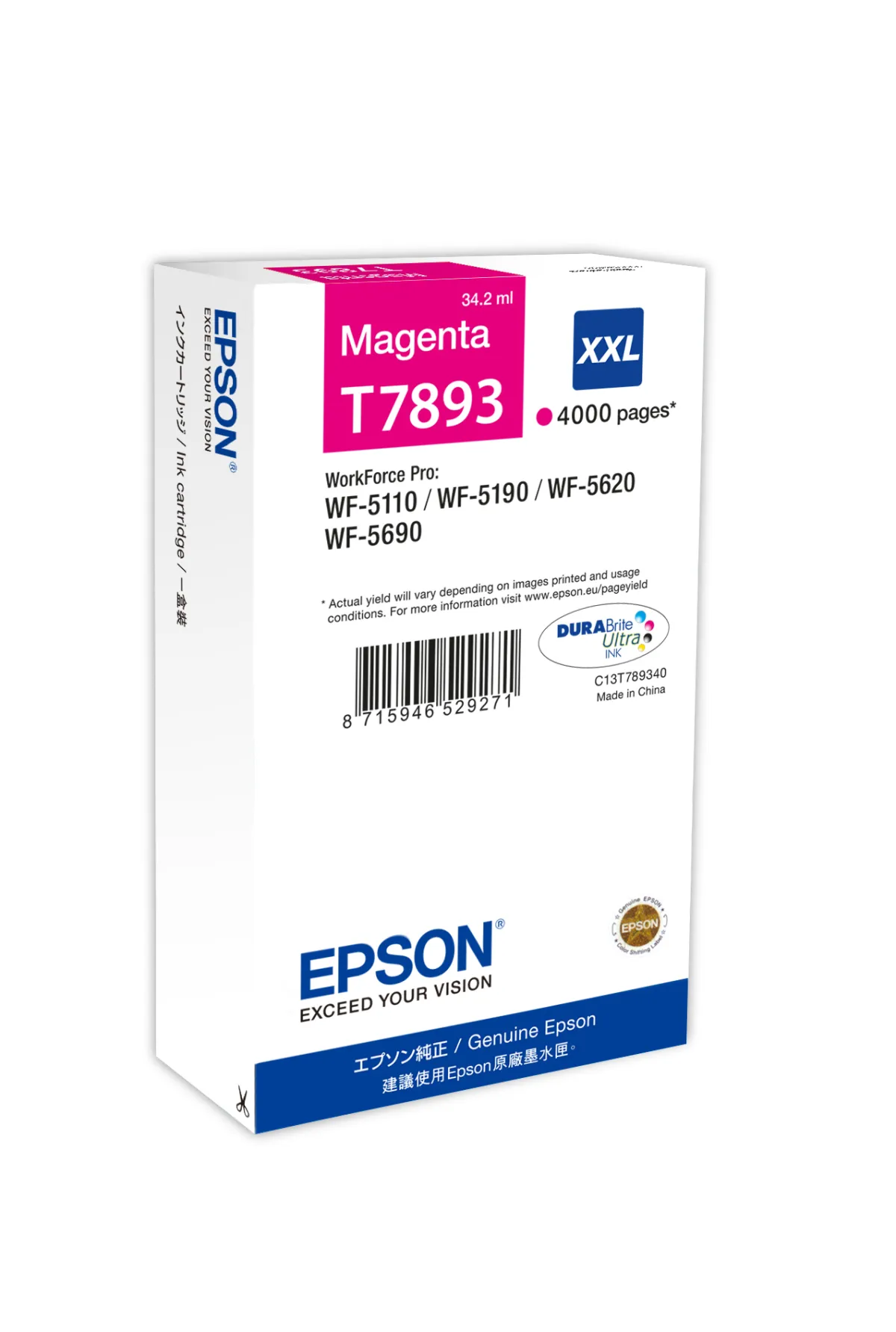 Epson T7893 Cartucho de Tinta Original Magenta
