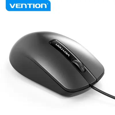 Vention Ratón USB-A 3 Botones DPI 1200 PVC Negro
