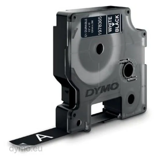 Dymo Cinta De Transferencia Termica D1 Durable - Blanco Sobre Negro - 12Mmx3M - Rotuladora Labelmanager