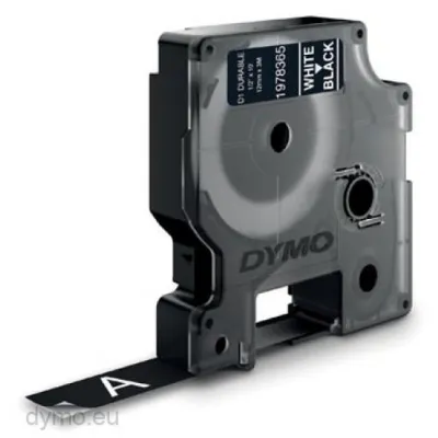 DYMO CINTA DE TRANSFERENCIA TERMICA D1 DURABLE - BLANCO SOBRE NEGRO - 12MMX3M - ROTULADORA LABELMANAGER
