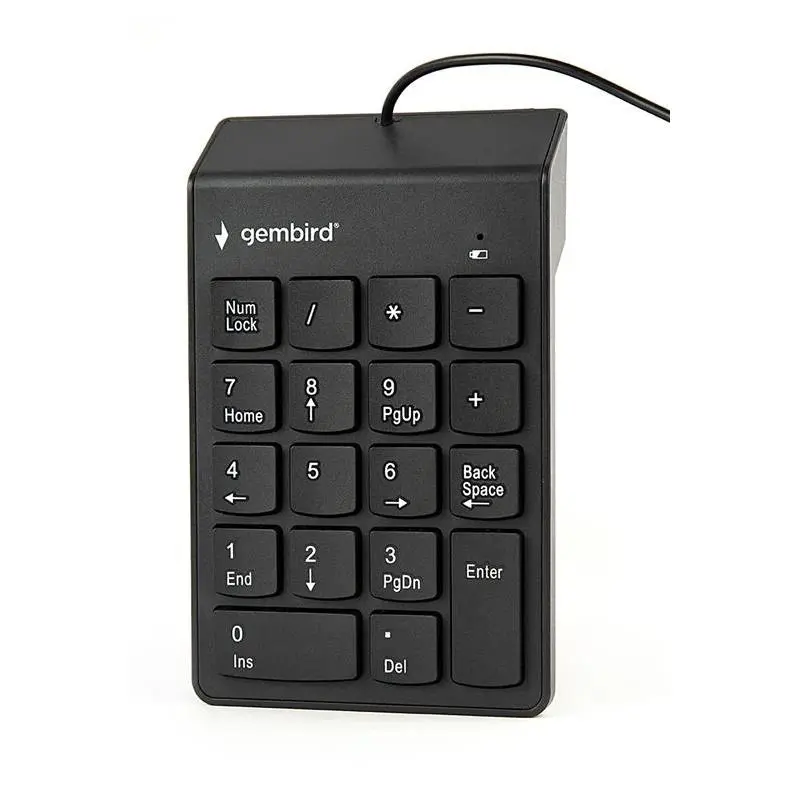 Gembird Teclado Numérico Portátil USB Negro para PC