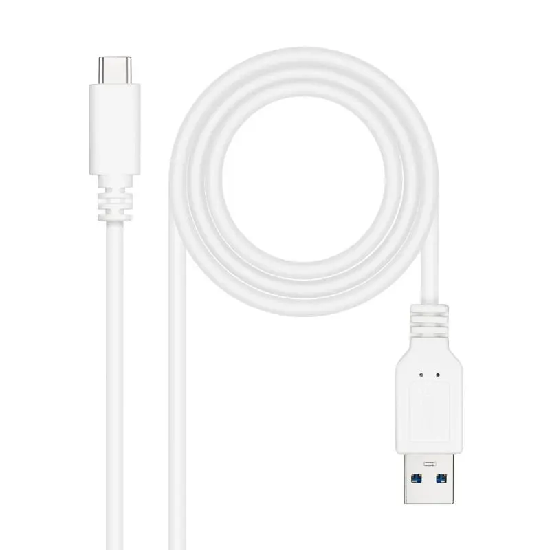 Nanocable Cable Usb 3.1 Gen2 Usb-C/A 2 M Blanco