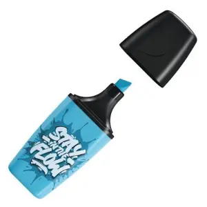Stabilo Marcador Fluorescente Boss Mini "Stay In The Flow" Azul - Caja 10 Unidades