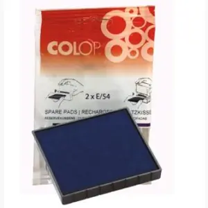 Colop Almohadilla E/54 Azul Blister 2 Unidades