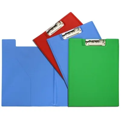 Grafoplás Carpeta Con Pinza Miniclip Folio Con Bolsa Interior PVC Azul