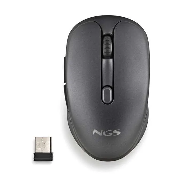 NGS Mouse Wireless EVO Rust Black Recargable con Teclas Silenciosas