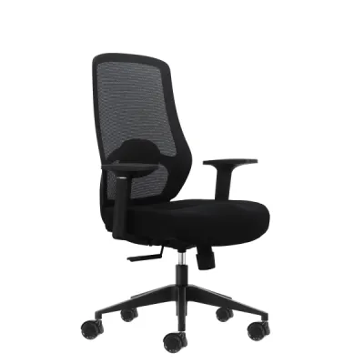 Oqonos Cherg 001 Silla de Oficina Ergonomica con Soporte Lumbar y Respaldo de Malla