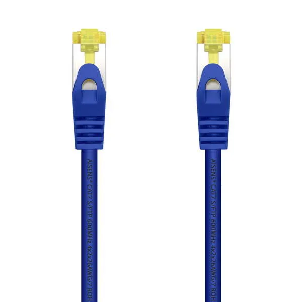 Aisens Cable De Red Latiguillo Rj45 Lszh Cat.7 600 Mhz S/Ftp Pimf Awg26 - 1.0M - Color Azul