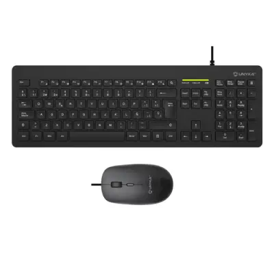 UNYKAch MK211 Pro Slim Teclado y Mouse 2400 DPI Diseño Ultra Delgado
