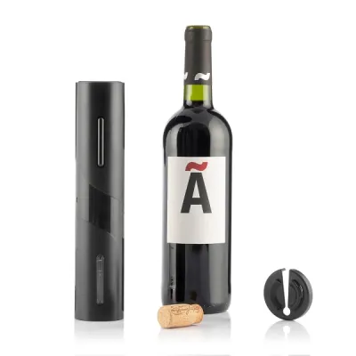 InnovaGoods Corkbot Sacacorchos Eléctrico Ergonomico ABS Acero Negro
