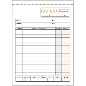 Loan Talonario Facturas Cuarto Natural Duplicado Autocopia