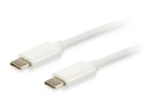 CABLE USB-C A USB-C 2M EQUIP 128352 PLATINIUM BLANCO