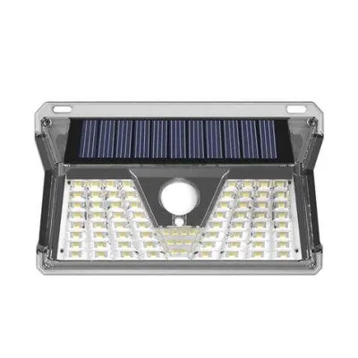 Elbat Aplique LED Solar 260LM Luz Fría 6500K con Sensor de Movimiento y Batería 1200mAh