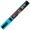 Posca Marcador PC-5BR Brush Punta M Semiflexible Azul Claro