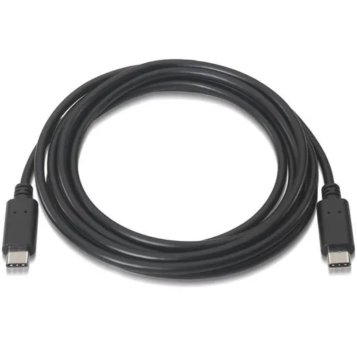 Aisens Cable Usb 2.0 3A Tipo Usb-C/M - Usb-C/M Negro 1,0M