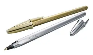 Bic Bolígrafo Cristal Shine Silver Negro Caja 20 Unidades