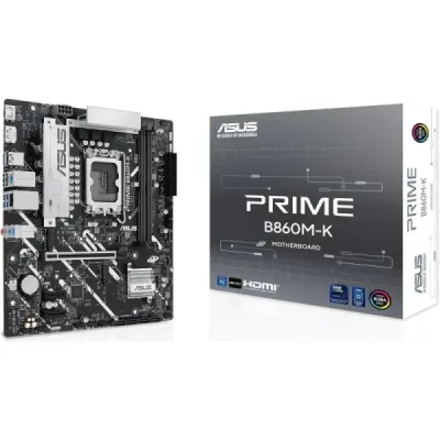 Asus Prime B860M-K Placa Base MicroATX Intel LGA 1851, 2x DDR5, 2x M.2, PCIe 4.0, HDMI, USB 3.2