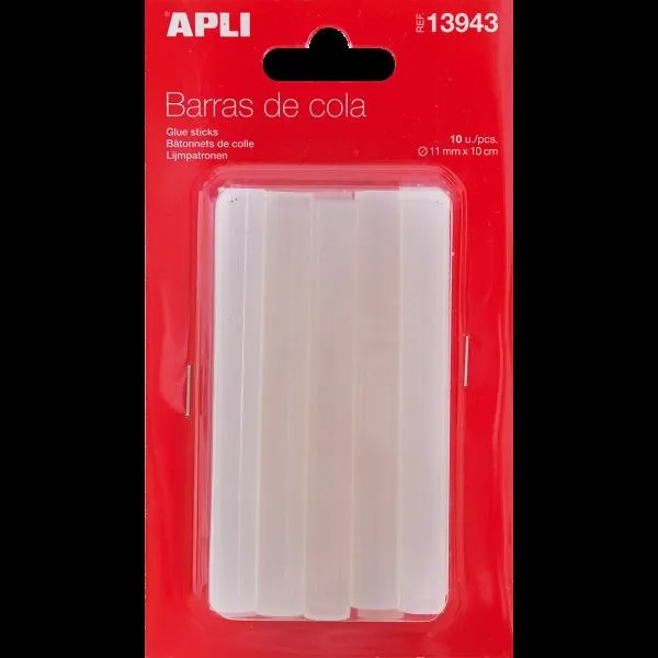 Apli Barras De Cola Para Pistola De Termofusible Transparentes Ø11Mm X 10Cm -10U-