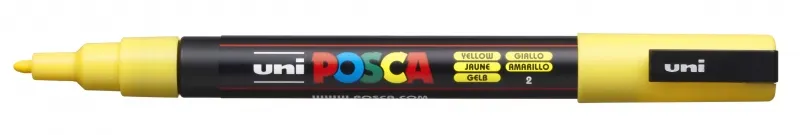 Posca Marcador PC-3M Punta Cónica 0,9 - 1,3 mm Amarillo