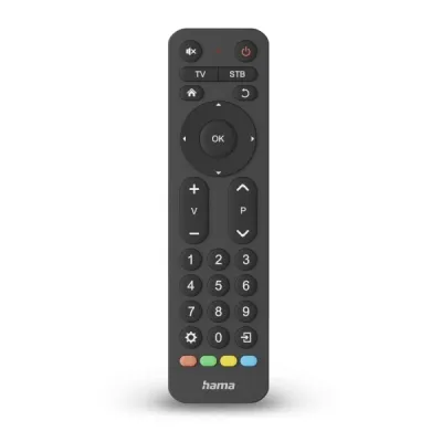 Hama Mando a Distancia Universal para TV - Alcance 10m - 31 Botones - Negro