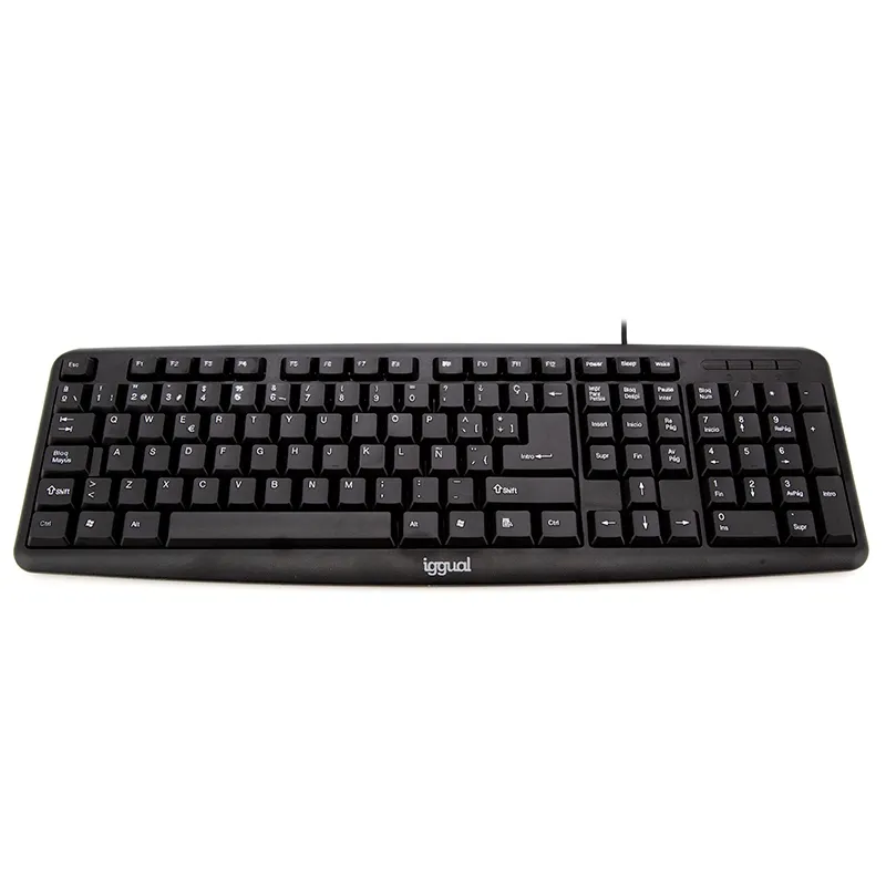 iggual Teclado USB Estándar CK-BASIC-105T Negro