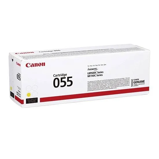 Canon 055 Amarillo Cartucho de Tóner Original