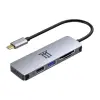 Maillon Technologique MTHUB5 Base Para Portátil y Replicador de Puertos USB 3.2 Gen 2 Type-C Aluminio Gris