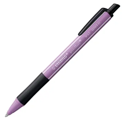Stabilo Pointball Naturecolors Bolígrafo Retráctil 0.5mm Bioplástico Lila Grisáceo Tinta Azul