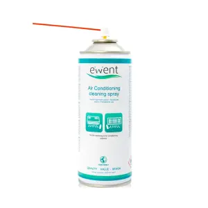 Ewent Spray de Limpieza para Aire Acondicionado - Aerosol Espuma Activa Transparente