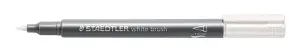 Staedtler Metallic Brush Rotulador Punta Pincel 1-6mm Tinta Base Agua Color Blanco