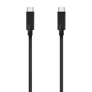 AISENS Cable USB 3.2 Gen1 5Gbps 4K@60Hz 3A 60W E-Marker USB-C a USB-C, Negro, 5.0m