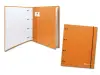 Bismark Carpeta 4 Anillas A4 con 80 Hojas Cuadricula 4x4 Color Naranja