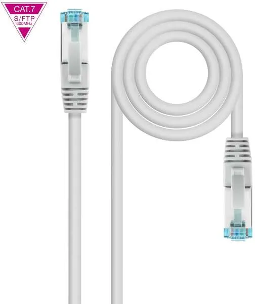 Nanocable Cable De Red Latiguillo Cat.7 600Mhz Lszh Sftp Pimf Awg26 1M
