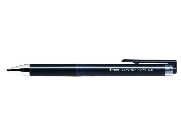 Pilot Boligrafo De Gel Synergy Point Retractil - Recargable - Punta Fina 0.5Mm - Trazo 0.25Mm - Color Negro