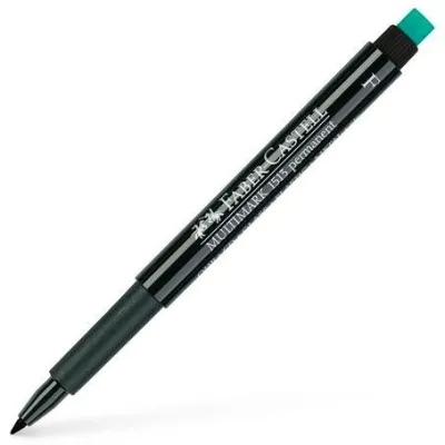 Faber Castell Rotulador Permanente Multifuncional Multimark F con Goma Negra